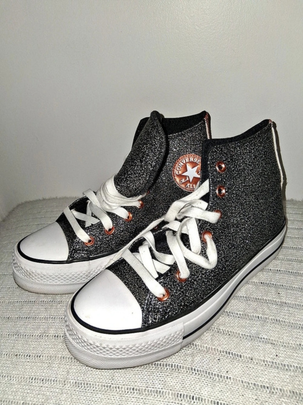 Converse Chuck Taylor All Star High Top Sneakers Black & White US Women  8/ UK 6